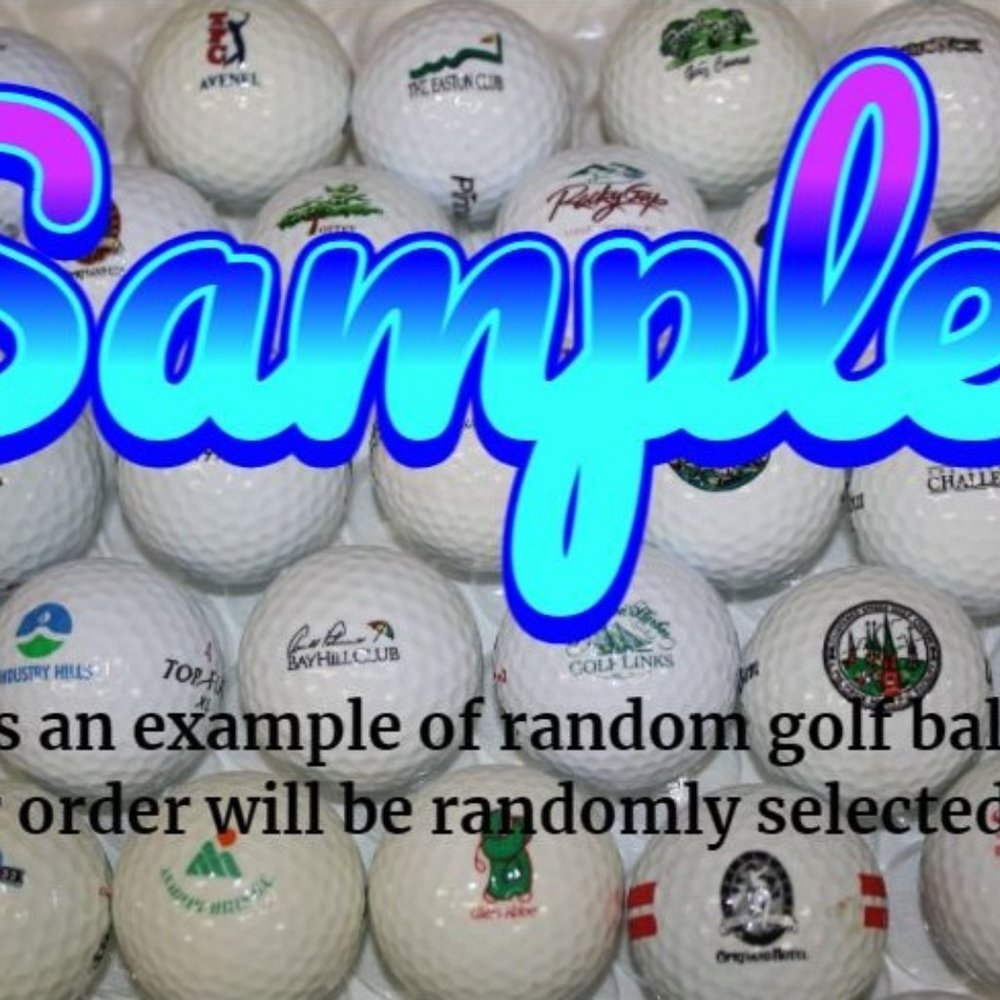 Random Selection of 3 Each Unused Logo Golf Balls